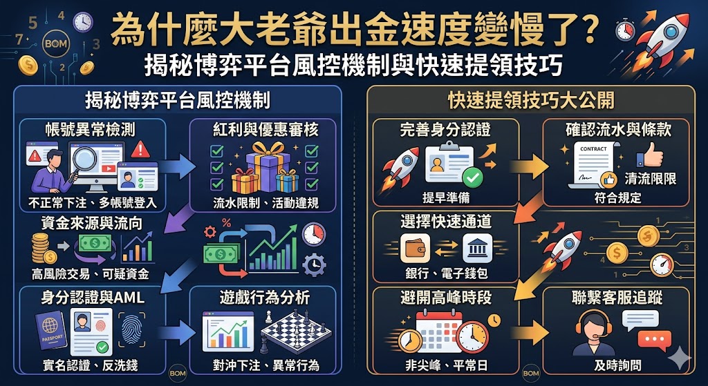 為什麼大老爺出金速度變慢了?揭秘博弈平台風控機制與快速提領技巧