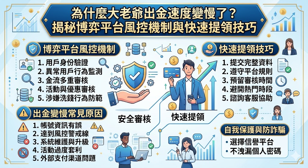 為什麼大老爺出金速度變慢了?揭秘博弈平台風控機制與快速提領技巧